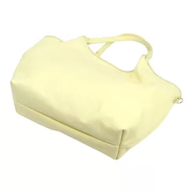   Luka 26-031 halvány sárga női bőr válltáska, oldalpánttal 42 x 26 x 13 cm