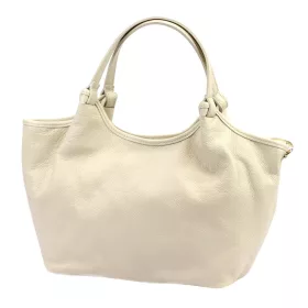   Luka 26-031 bézs női bőr válltáska, oldalpánttal 42 x 26 x 13 cm