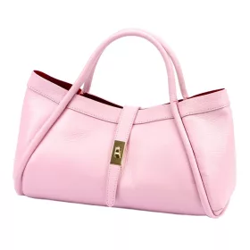   Camilla PREMIUM 10.012 rózsaszín női bőr kézitáska 36 x 22 x 18 cm