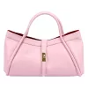 Camilla PREMIUM 10.012 rózsaszín női bőr kézitáska 36 x 22 x 18 cm
