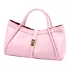 Camilla PREMIUM 10.012 rózsaszín női bőr kézitáska 36 x 22 x 18 cm