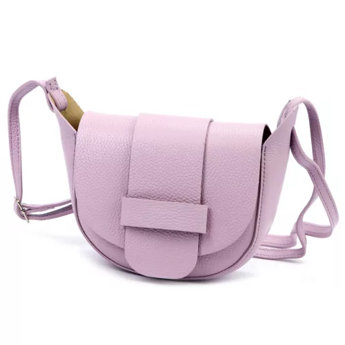 Luka 25-049 pasztell levendula lila női bőr női bőr oldaltáska 24 x 16 x 9 cm