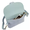 Luka 26-100 D babakék női bőr oldaltáska, crossbody 24.5 x 18 x 6 cm Cikkszám:  61367