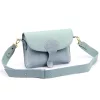 Luka 26-100 D babakék női bőr oldaltáska, crossbody 24.5 x 18 x 6 cm Cikkszám:  61367