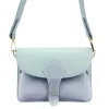 Luka 26-100 D babakék női bőr oldaltáska, crossbody 24.5 x 18 x 6 cm Cikkszám:  61367