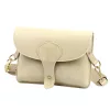 Luka 26-100 D bézs női bőr oldaltáska, crossbody 24.5 x 18 x 6 cm