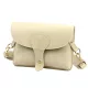 Luka 26-100 D bézs női bőr oldaltáska, crossbody 24.5 x 18 x 6 cm