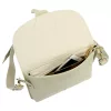 Luka 26-100 D bézs női bőr oldaltáska, crossbody 24.5 x 18 x 6 cm