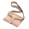 Luka 26-100 D rózsaszín női bőr oldaltáska, crossbody 24.5 x 18 x 6 cm