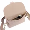 Luka 26-100 D rózsaszín női bőr oldaltáska, crossbody 24.5 x 18 x 6 cm