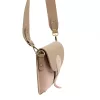 Luka 26-100 D rózsaszín női bőr oldaltáska, crossbody 24.5 x 18 x 6 cm