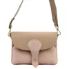 Luka 26-100 D rózsaszín női bőr oldaltáska, crossbody 24.5 x 18 x 6 cm