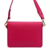 Luka 26-100 D magenta női bőr oldaltáska, crossbody 24.5 x 18 x 6 cm
