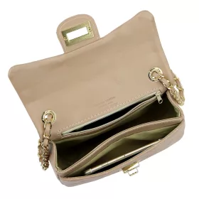 Luka 20-042 taupe női bőr válltáska 21.5 x 14 x 8.5 cm