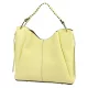 Luka 26-080 halvány sárga női bőr válltáska 39 x 37 x 13 cm