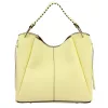 Luka 26-080 halvány sárga női bőr válltáska 39 x 37 x 13 cm