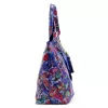 Luka 26-026 MOT kék pillangó mintás női bőr válltáska, shopper 40 x 35 x 18 cm