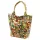 Luka 26-026 MOT sárga pillangó mintás női bőr válltáska, shopper 40 x 35 x 18 cm