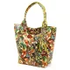 Luka 26-026 MOT sárga pillangó mintás női bőr válltáska, shopper 40 x 35 x 18 cm