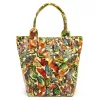 Luka 26-026 MOT sárga pillangó mintás női bőr válltáska, shopper 40 x 35 x 18 cm