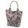 Luka 26-026 MOT babakék pillangó mintás női bőr válltáska, shopper 40 x 35 x 18 cm