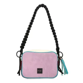   EGO ES0223PS 230026WL mályva női bőr oldaltáska 15 x 21 x 7 cm