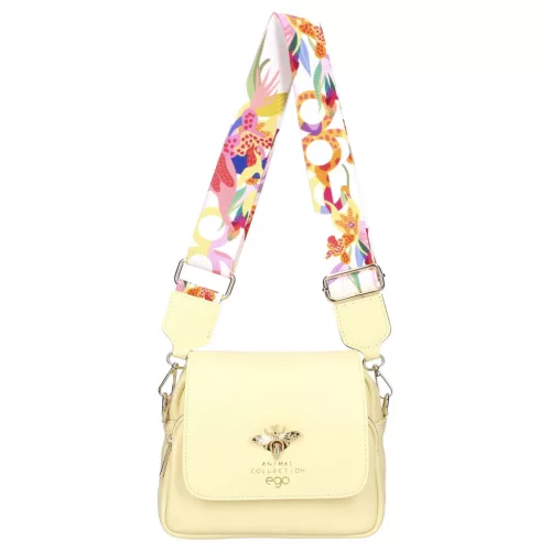 EGO ES0917RA 050326WL pasztell sárga női bőr válltáska, crossbody 