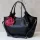 Luka 26-031 fekete női bőr válltáska, shopper 42 x 26 x 13 cm