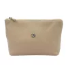 Gregorio COSMETICS-005 DOLLARO taupe női marhabőr kozmetikai táska 21 x 13 x 8 cm
