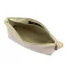 Gregorio COSMETICS-005 DOLLARO taupe női marhabőr kozmetikai táska 21 x 13 x 8 cm