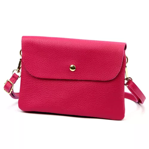 Luka 26-116 magenta női bőr oldaltáska 20 x 14.5 x 4 cm