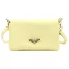 Luka 26-117 Bzzz halvány sárga női bőr oldaltáska 22 x 14 x 7 cm