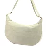Luka 26-115 bézs női velúr bőr válltáska 40 x 26 x 11 cm