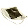 Luka 26-115 bézs női velúr bőr válltáska 40 x 26 x 11 cm
