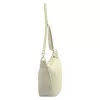 Luka 26-115 bézs női velúr bőr válltáska 40 x 26 x 11 cm