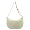Luka 26-115 bézs női velúr bőr válltáska 40 x 26 x 11 cm