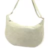 Luka 26-115 bézs női velúr bőr válltáska 40 x 26 x 11 cm