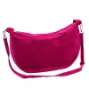 Luka 26-115 magenta női velúr bőr válltáska 40 x 26 x 11 cm