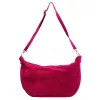Luka 26-115 magenta női velúr bőr válltáska 40 x 26 x 11 cm