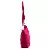 Luka 26-115 magenta női velúr bőr válltáska 40 x 26 x 11 cm
