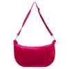 Luka 26-115 magenta női velúr bőr válltáska 40 x 26 x 11 cm