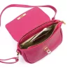 Luka 26-125 D magenta női bőr válltáska 22.5 x 14.5 x 9 cm 