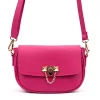 Luka 26-125 D magenta női bőr válltáska 22.5 x 14.5 x 9 cm 