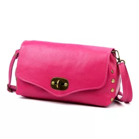 Luka 26-121 D magenta női bőr válltáska 30 x 16 x 12 cm