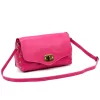 Luka 26-121 D magenta női bőr válltáska 30 x 16 x 12 cm