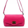 Luka 26-121 D magenta női bőr válltáska 30 x 16 x 12 cm