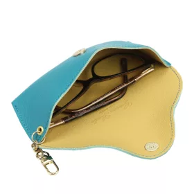   Florence BRE-10 türkiz női marhabőr kiegészítő 18 x 7 x 4 cm