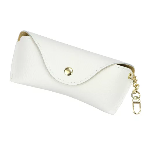 Florence BRE-10 fehér női marhabőr kiegészítő 18 x 7 x 4 cm