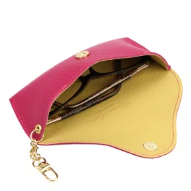   Florence BRE-10 magenta női marhabőr kiegészítő 18 x 7 x 4 cm