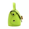 Luka 26-106 D neon zöld női bőr kézitáska, válltáska 19 x 13 x 9 cm